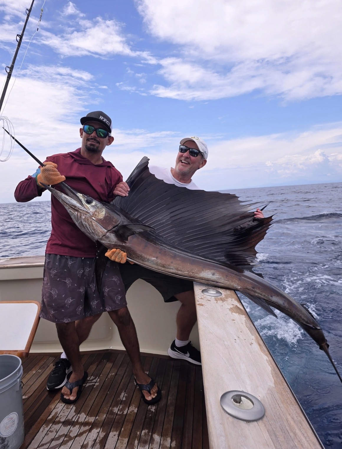 Sport fishing — sailfish catch